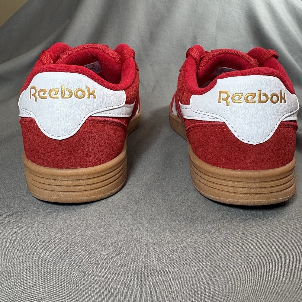 Reebok Galaxy 7 Women Size 8 Red Athletic Leather Walking Shoes Sneakers - Picture 2 of 9